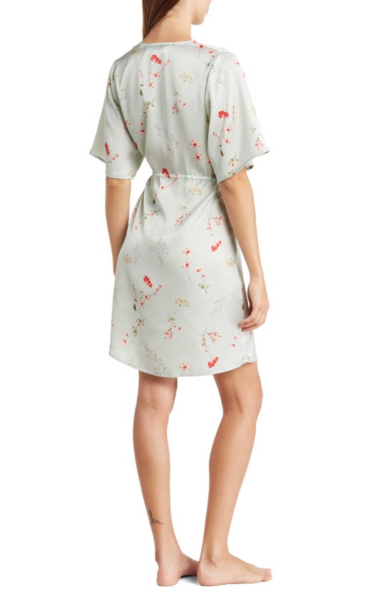 NORDSTROM RACK FLORAL PRINT BRIDAL ROBE