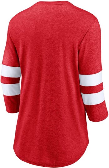 New Jersey Devils Fanatics Branded Women's Distressed Logo T-Shirt -  Heathered Gray