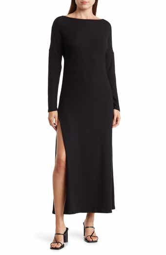 Go couture long sleeve maxi dress outlet