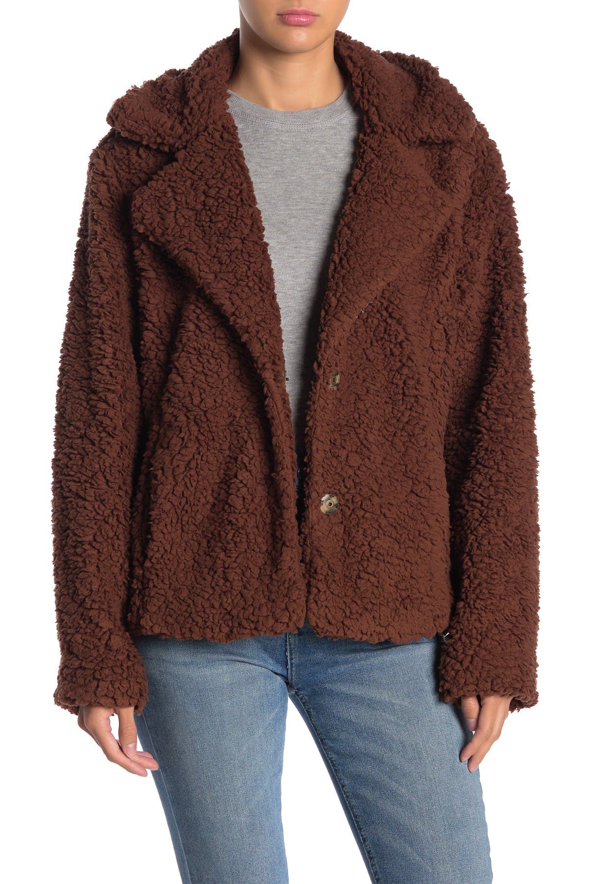 caslon faux shearling jacket