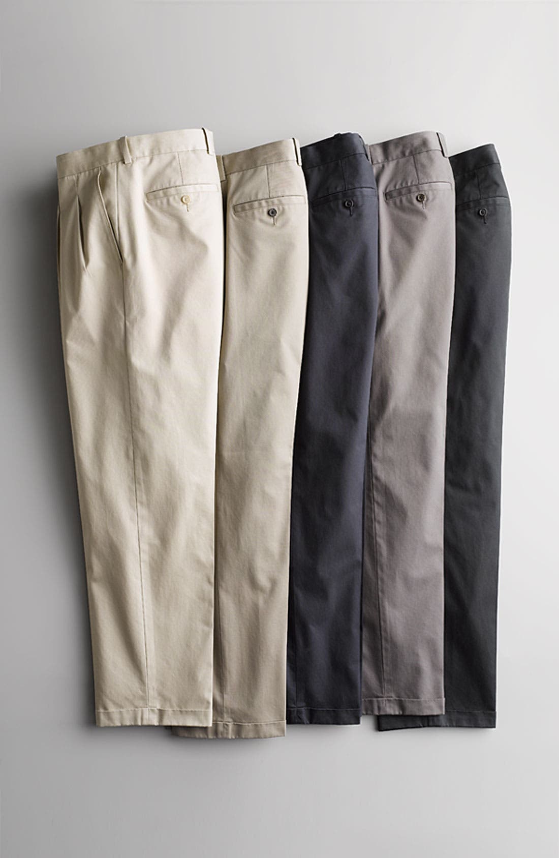 John W. Nordstrom® Smartcare™ Pleated Supima® Cotton Pants Nordstrom