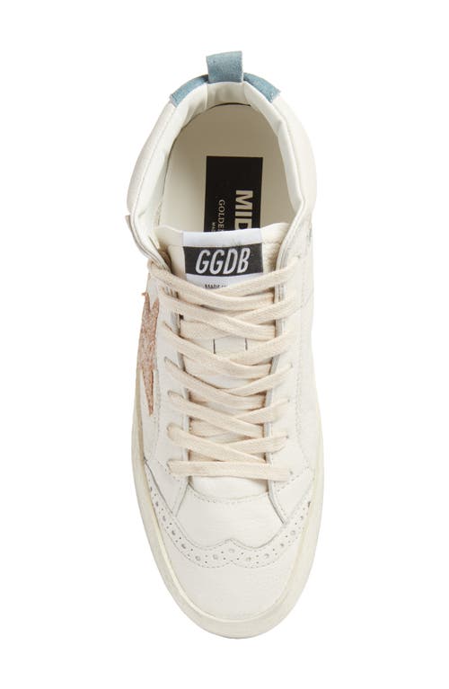 Golden Goose Midstar Sneaker In White/gold