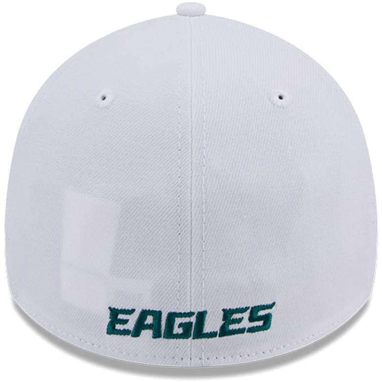 Shop New Era White Philadelphia Eagles Main 39thirty Flex Hat