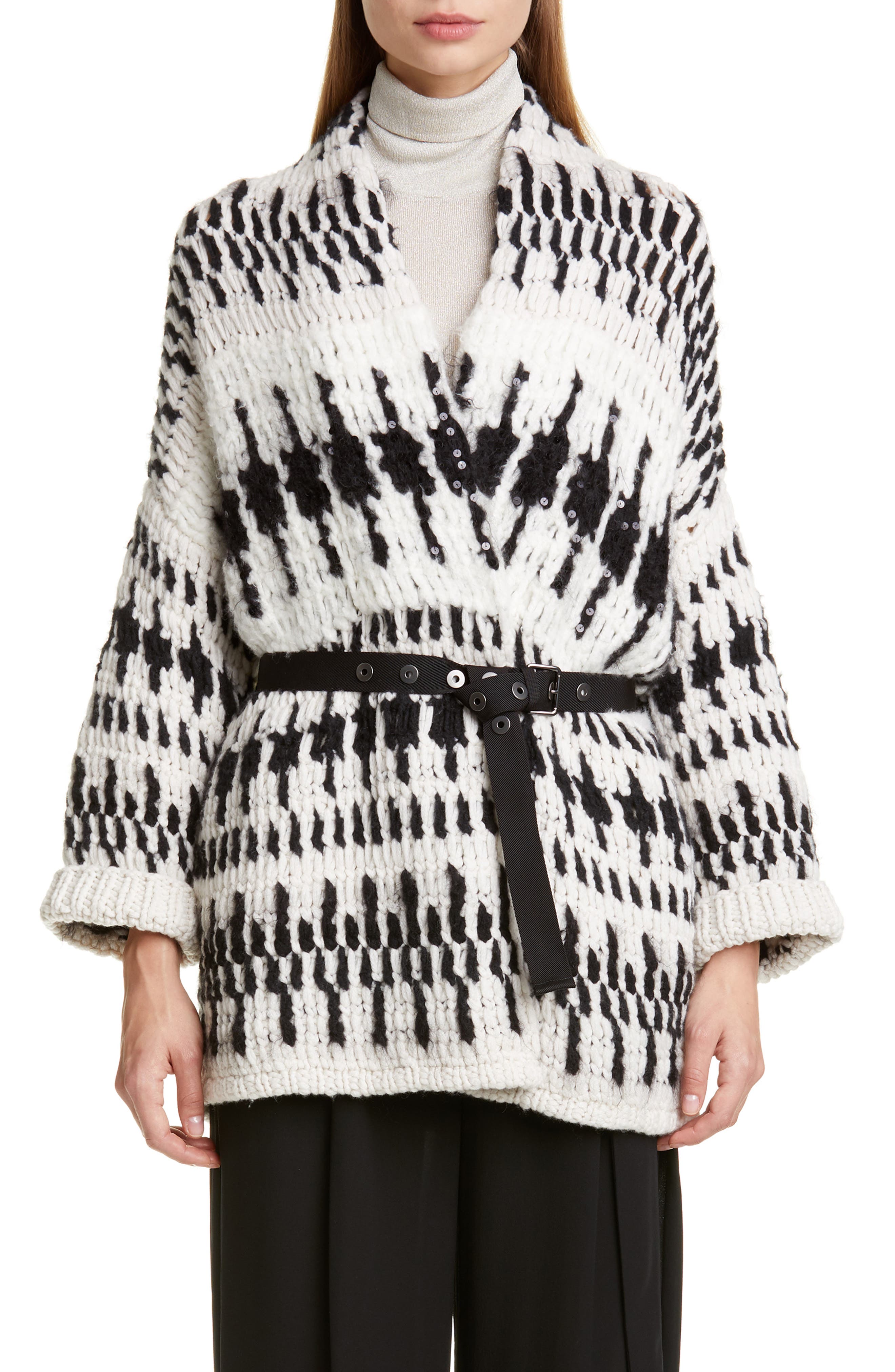 belted cashmere cardigan