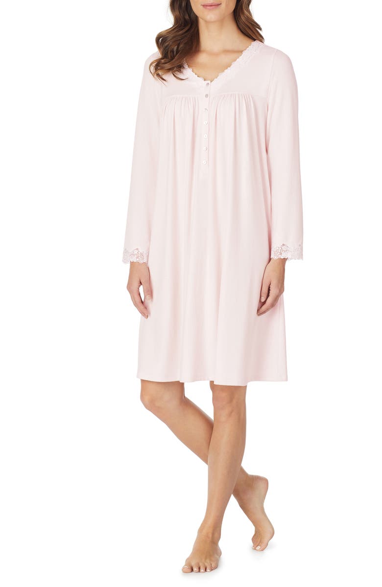 Eileen West Lace Trim Knit Nightgown Nordstrom
