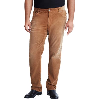 Mvp Collections Straight Leg Corduroy Jeans, Brown