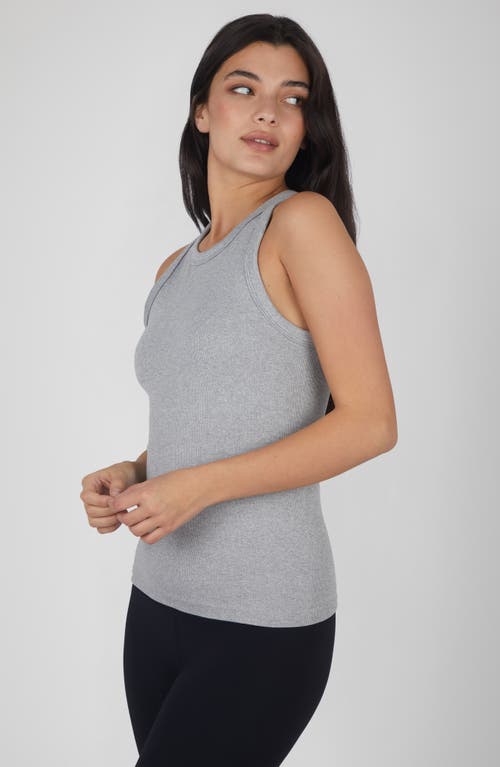 Shop 90 Degree By Reflex 3-pack Seamless Tank Tops In Grisaille/white/black