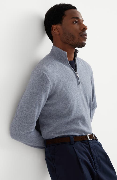 Shop Brunello Cucinelli Cashmere Sweater In Light Blue Denim