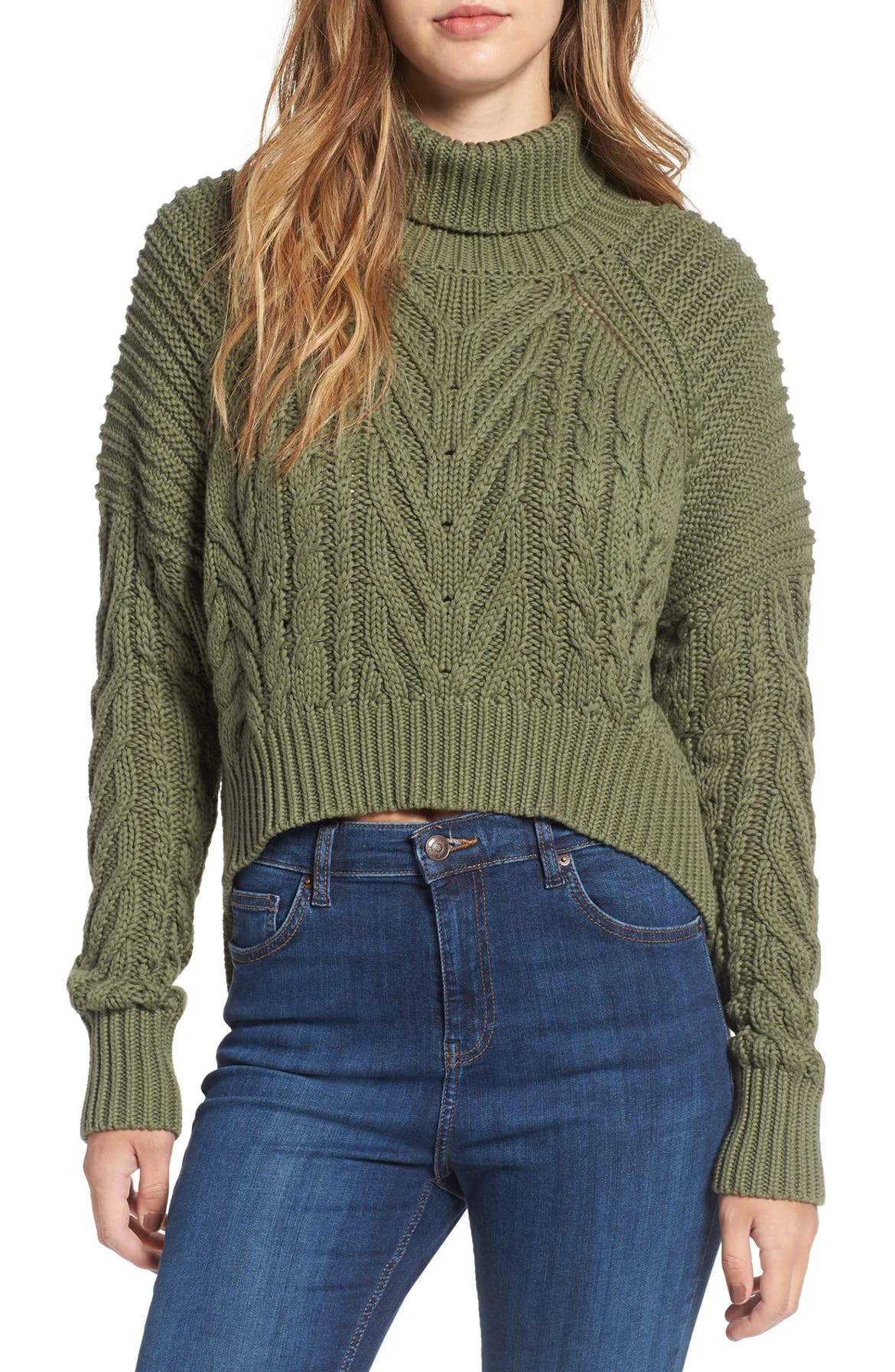 C/MEO 'Two Can' Cable Knit Cotton Turtleneck Sweater | Nordstrom