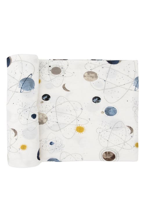 little unicorn Stretch Knit Swaddle in Small Planetary at Nordstrom