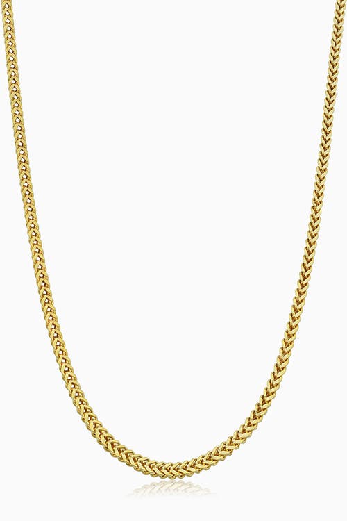 Shop Oradina 10k Gold Medici Franco Chain Necklace In Yellow Gold