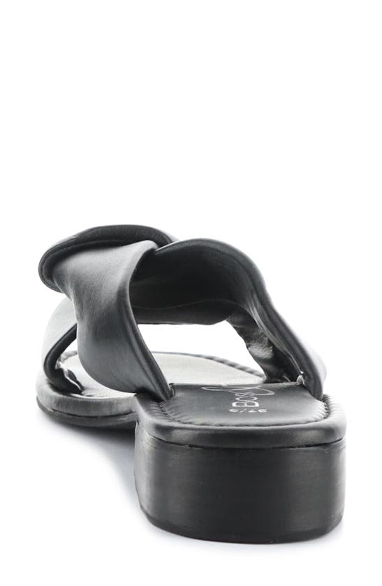 Shop Bos. & Co. Knick Slide Sandal In Black Nappa