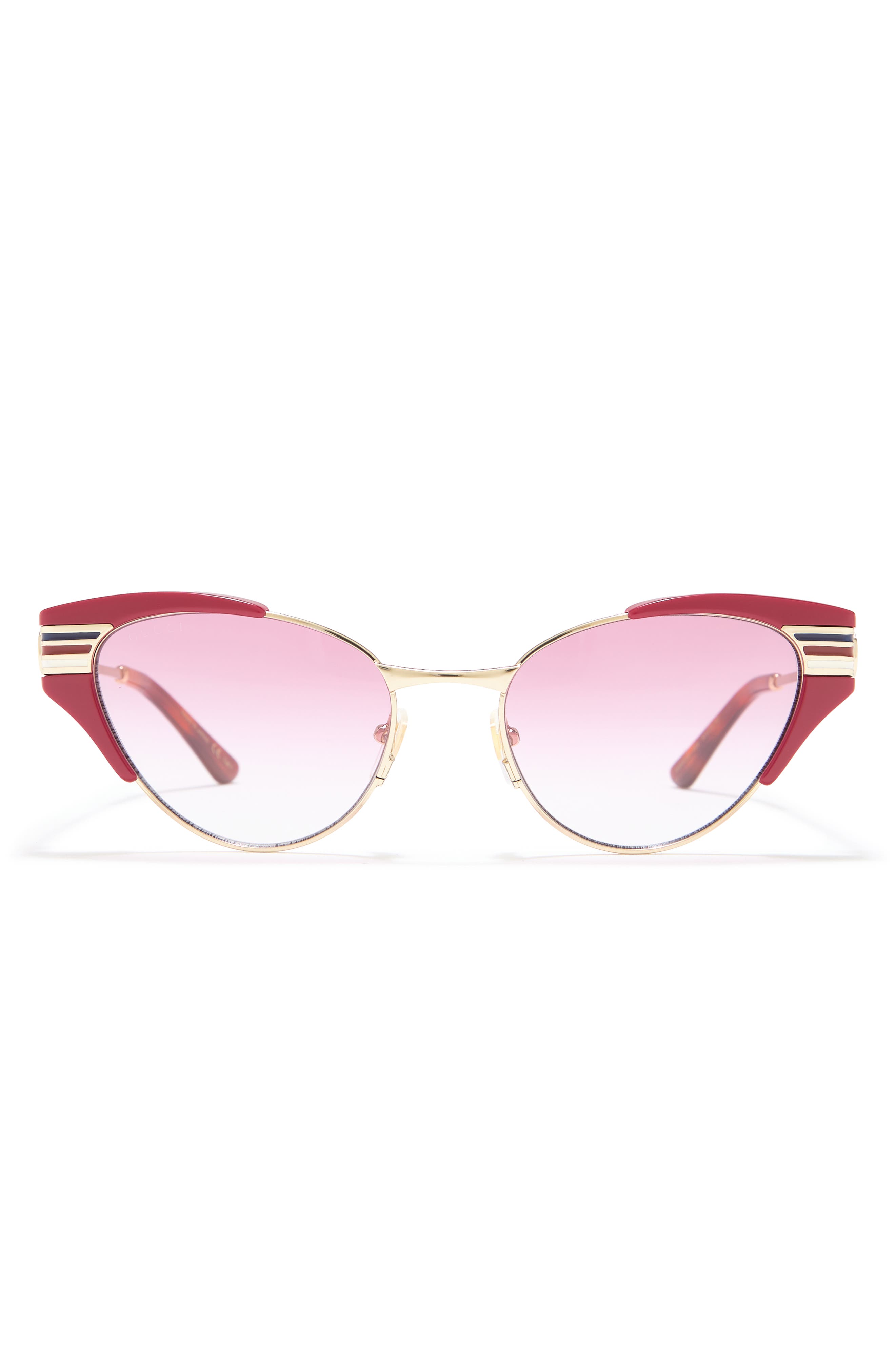 gucci novelty 55mm cat eye sunglasses