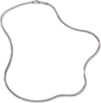 Sterling Silver Curb Chain Necklace