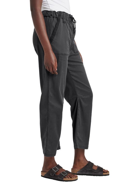 Shop Splendid Gianna Crop Drawstring Pants In Lead