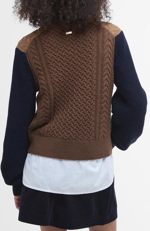 BARBOUR BARBOUR ESTER COLORBLOCK WOOL & CASHMERE BLEND SWEATER