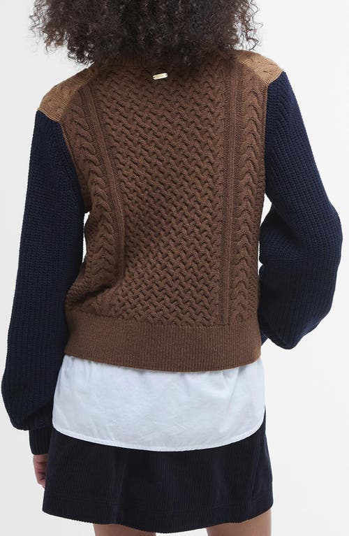 Shop Barbour Ester Colorblock Wool & Cashmere Blend Sweater In Multi