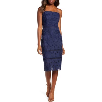 Adeylyn Rae Kylene Lace Cocktail Dress, Blue