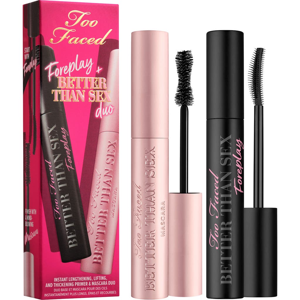 Too Faced Foreplay + Better Than Sex Primer & Mascara Duo In Black
