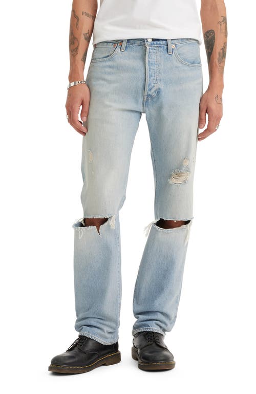 levi's 501 Original Ripped Straight Leg Jeans Marching Meadow Dx at Nordstrom, X 32