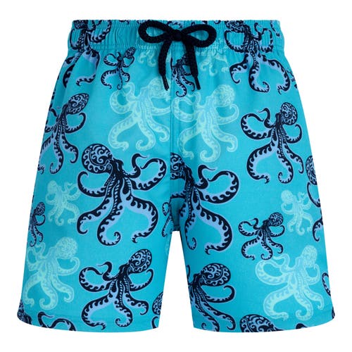 Vilebrequin Poulpes Stretch Swim Shorts In Bora Bora