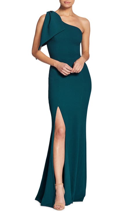 Elegant Emerald Green Maxi Dress - Lace Dress - Halter Maxi Dress