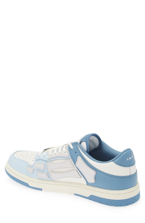 Shop Amiri Skel Sneaker In Blue White Blue