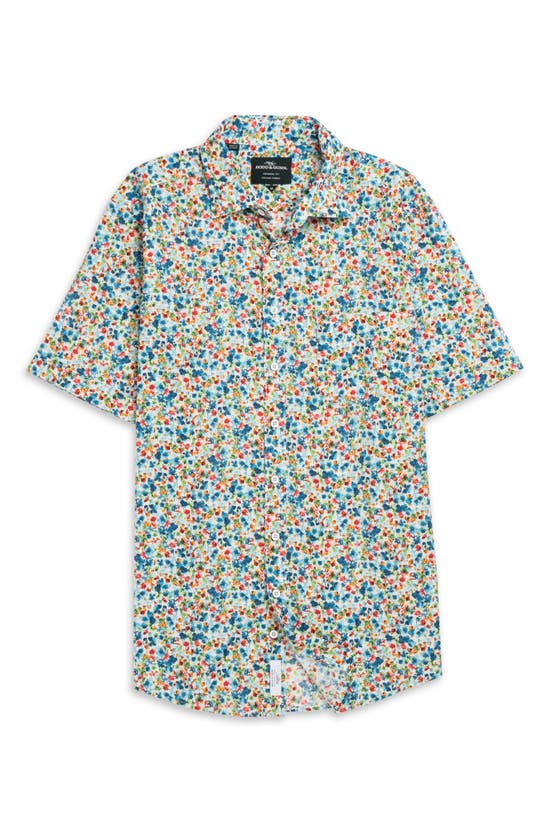 Shop Rodd & Gunn The Forks Original Fit Floral Short Sleeve Cotton Button-up Shirt In Botanical