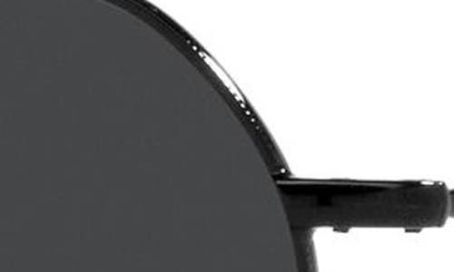 Ray Ban 51mm Polarized Round Sunglasses In Black/polarized Black