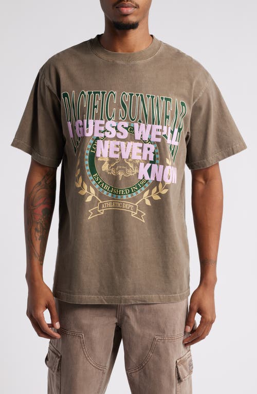 PacSun Dropout Graphic T-Shirt in Brown 