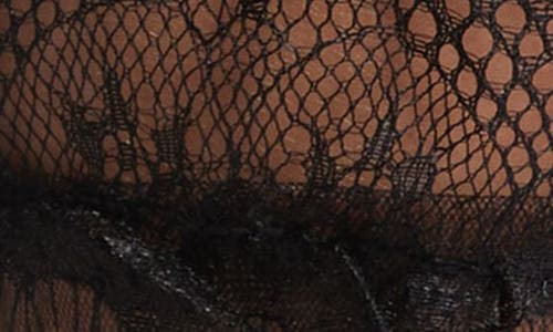 High Heel Jungle All Lace Up Crew Socks In Black