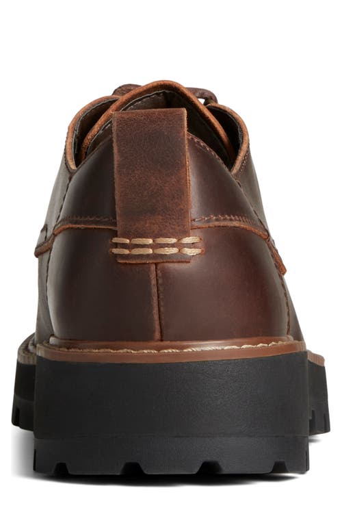 Shop Sperry Mountain Sider Waterproof Oxford In Dark Tan