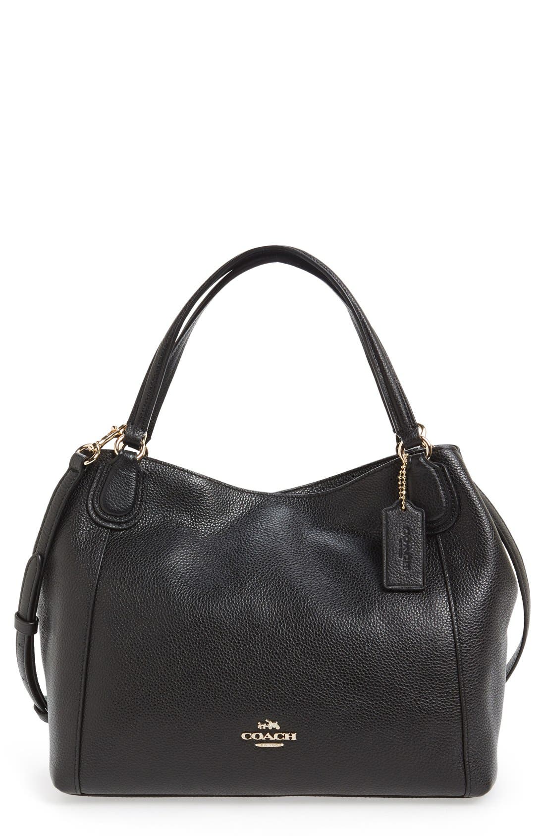 coach edie 28 black