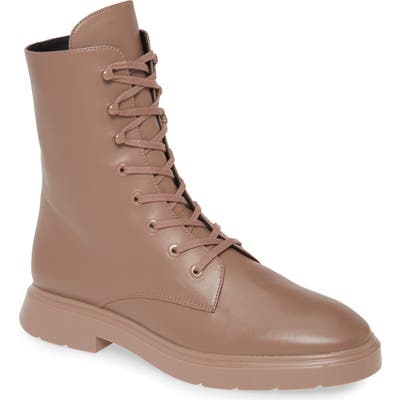Stuart Weitzman Mckenzee Combat Boot- Beige