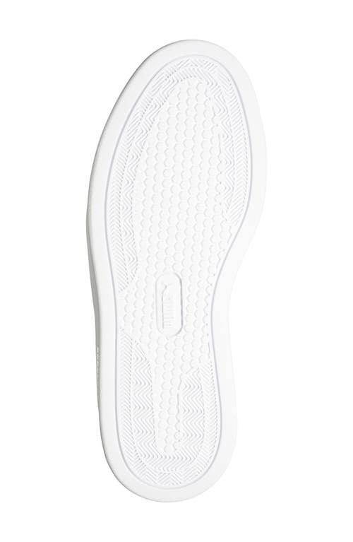 Puma Smash V3 Platform Sneaker In White-toasted Almond-gold
