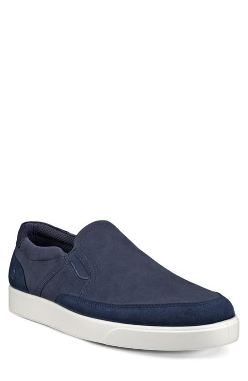 Shop Ecco Street Lite Slip-on Sneaker In Marine/marine/night Sky