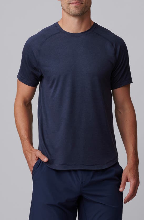 Shop Rhone Atmosphere Goldfusion® Peformance T-shirt In Navy Heather