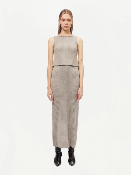 Gobi Mongolian Cashmere Cashmere Crop Top In Dawn Blue