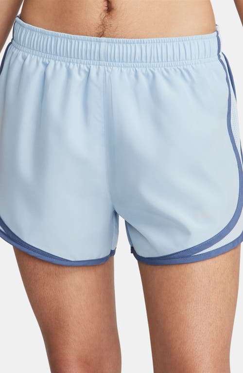 Shop Nike Dri-fit Tempo Running Shorts In Lt Armory Blue/wolf Grey