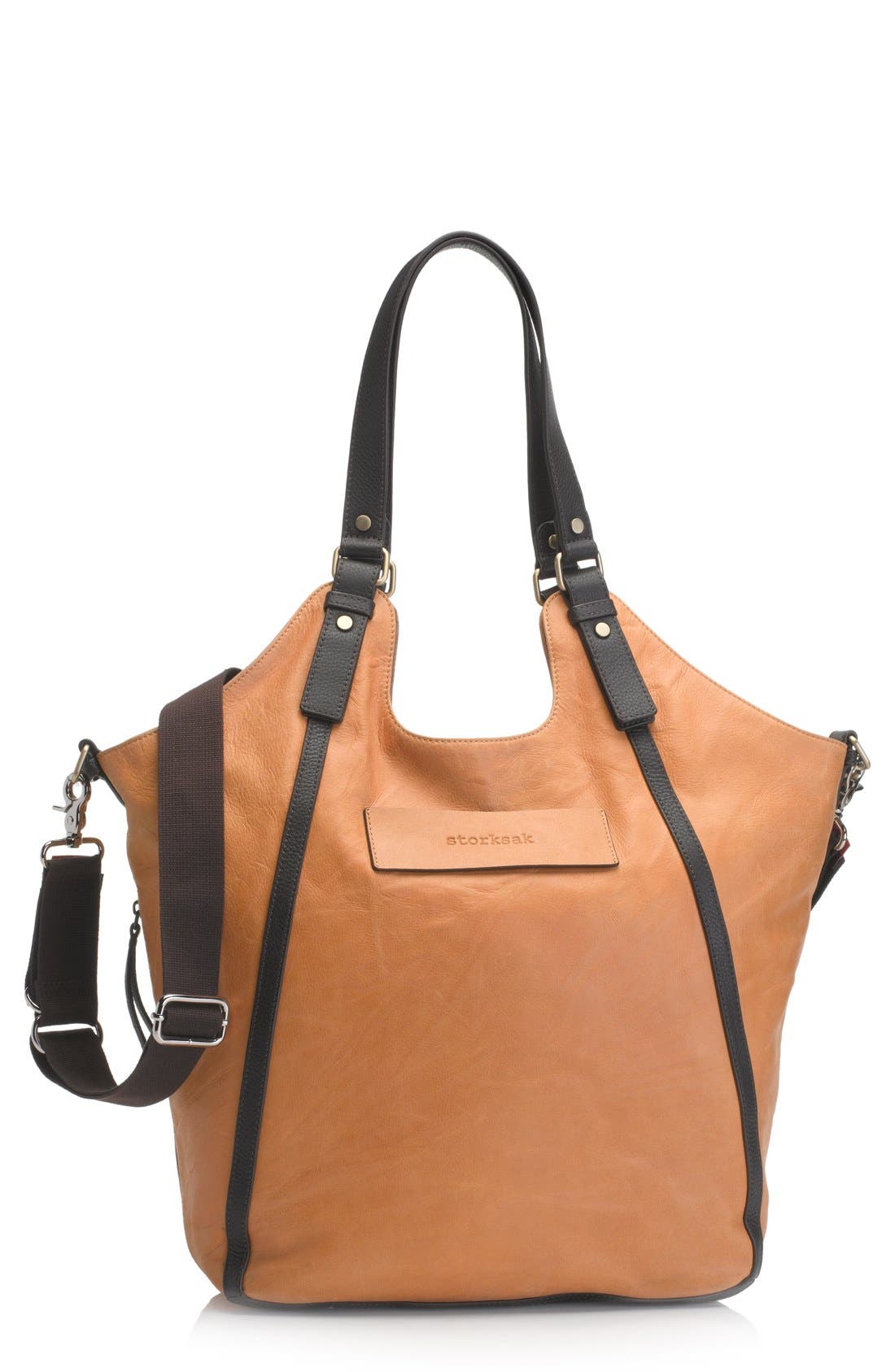 Storksak 'Ellena' Leather Diaper Bag Nordstrom