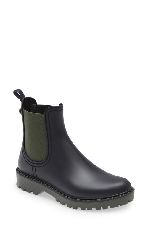 Shop Toni Pons Cavour Chelsea Boot In Black/khaki Rubber