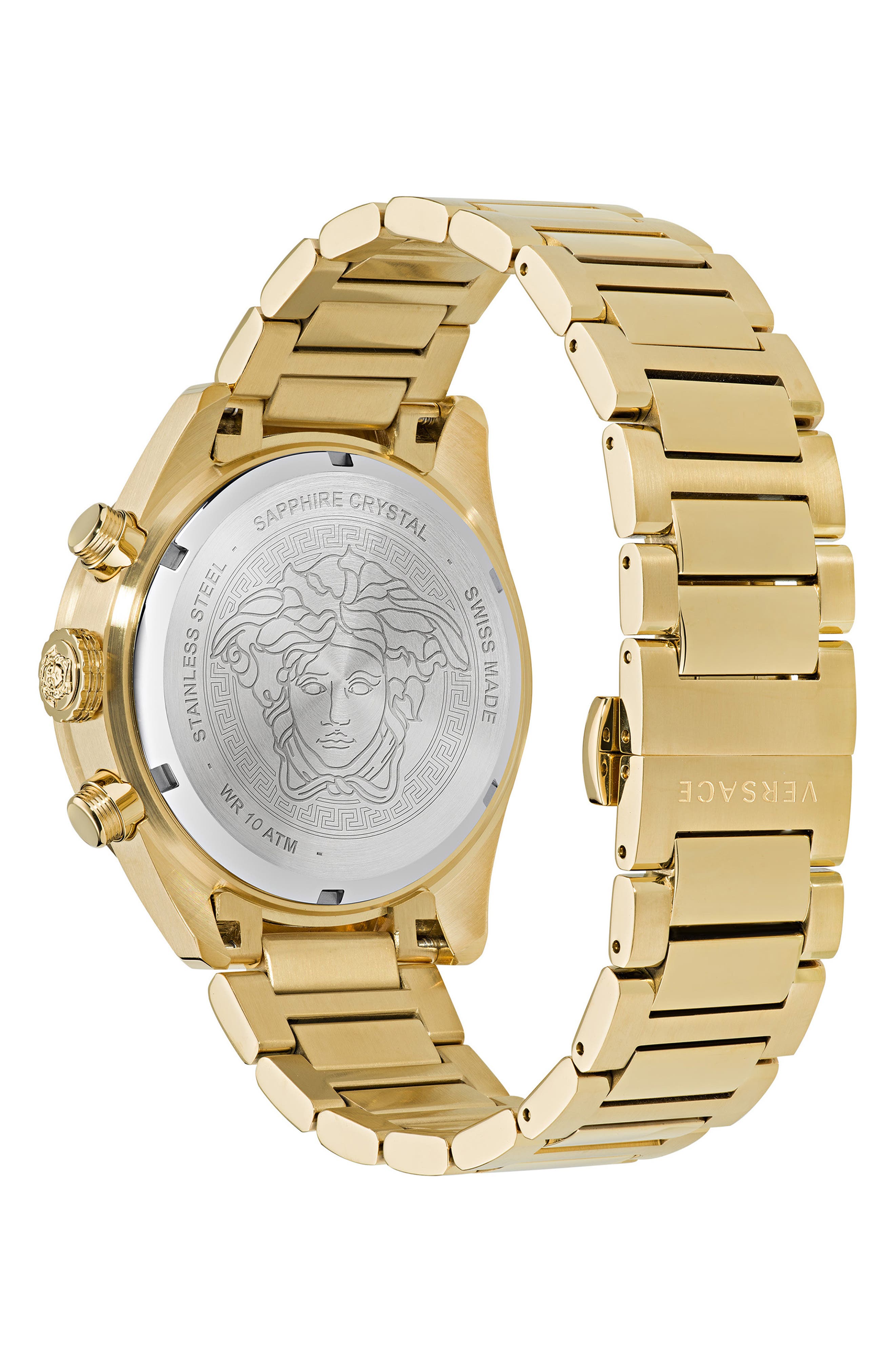 Versace Greca Dome Chronograph Bracelet Watch | Smart Closet