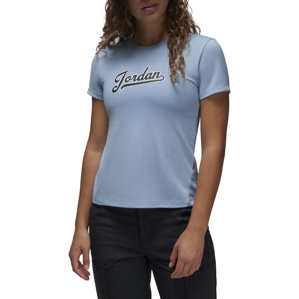 Nike Jordan Slim Fit Graphic T-shirt In Blue