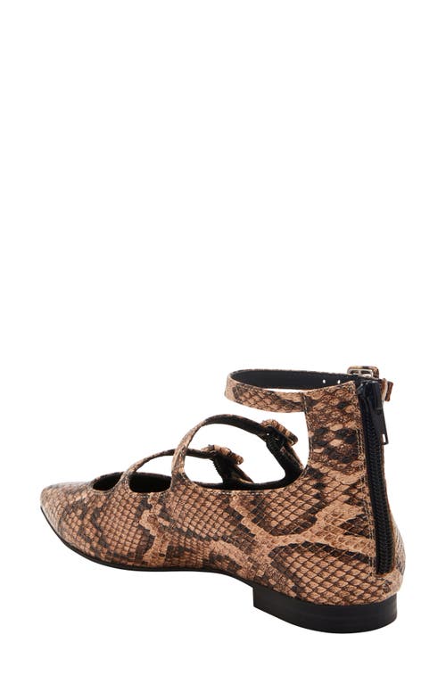 KATY PERRY KATY PERRY CONFIDANT SNAKESKIN PRINT MARY JANE FLAT