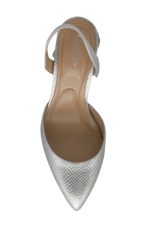 Charles By Charles David Iniko Slingback Pointed Toe Pump In Silver