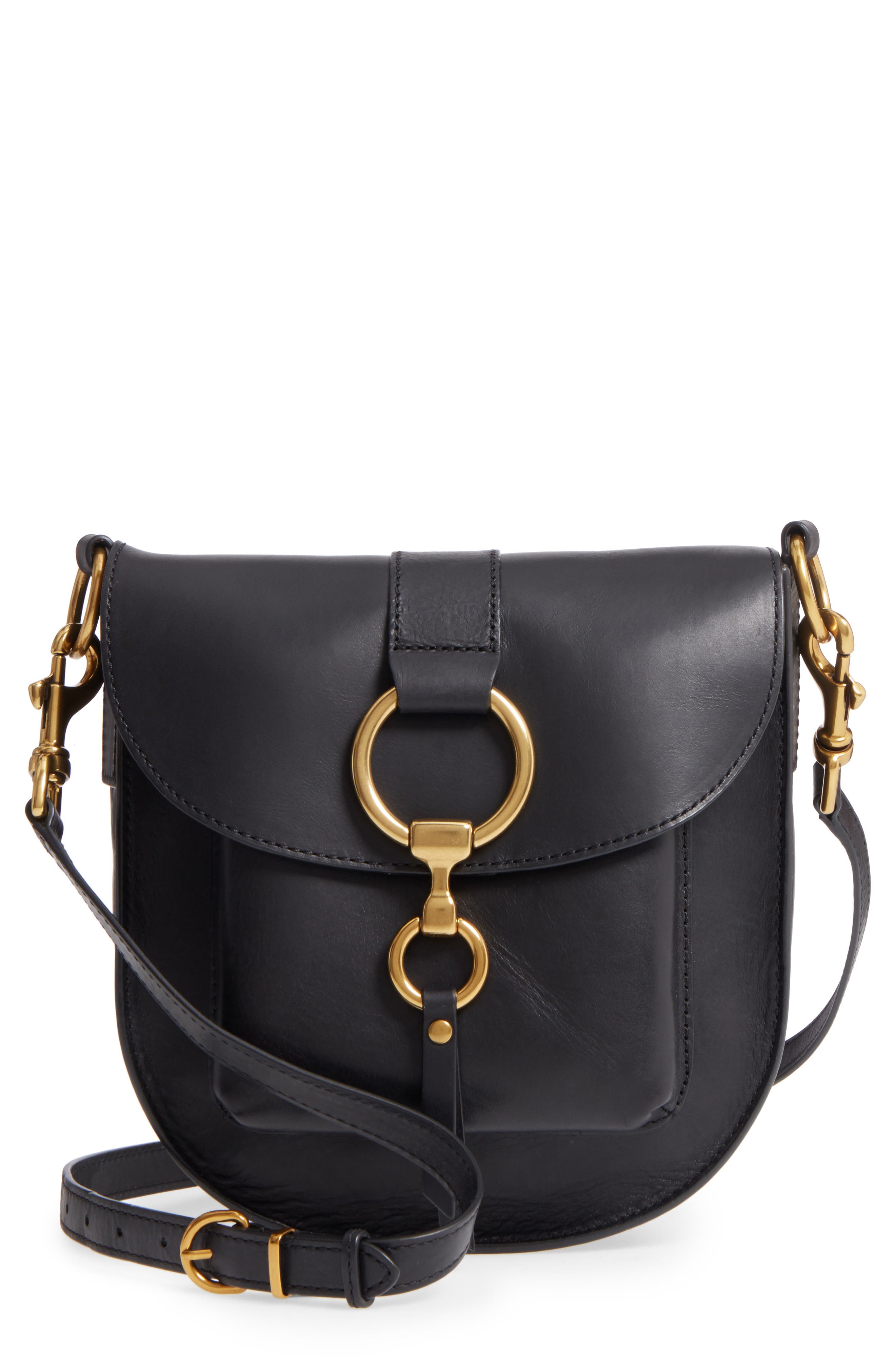 frye ilana saddle crossbody leather handbag