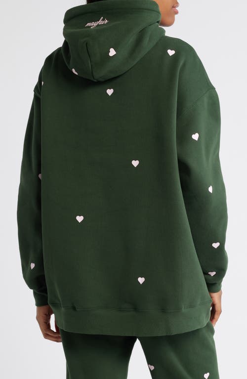 Shop The Mayfair Group Chose Soul Heart Print Graphic Sweatshirt In Dark Green