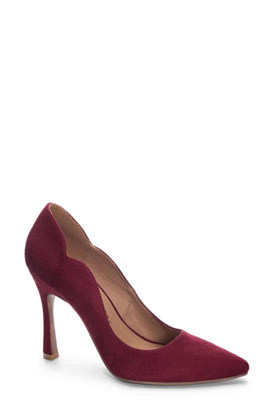 Shop Chinese Laundry Spice Fine Pointed Toe Pump In Wine