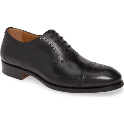 Magnanni Elliott Cap Toe Oxford, Black