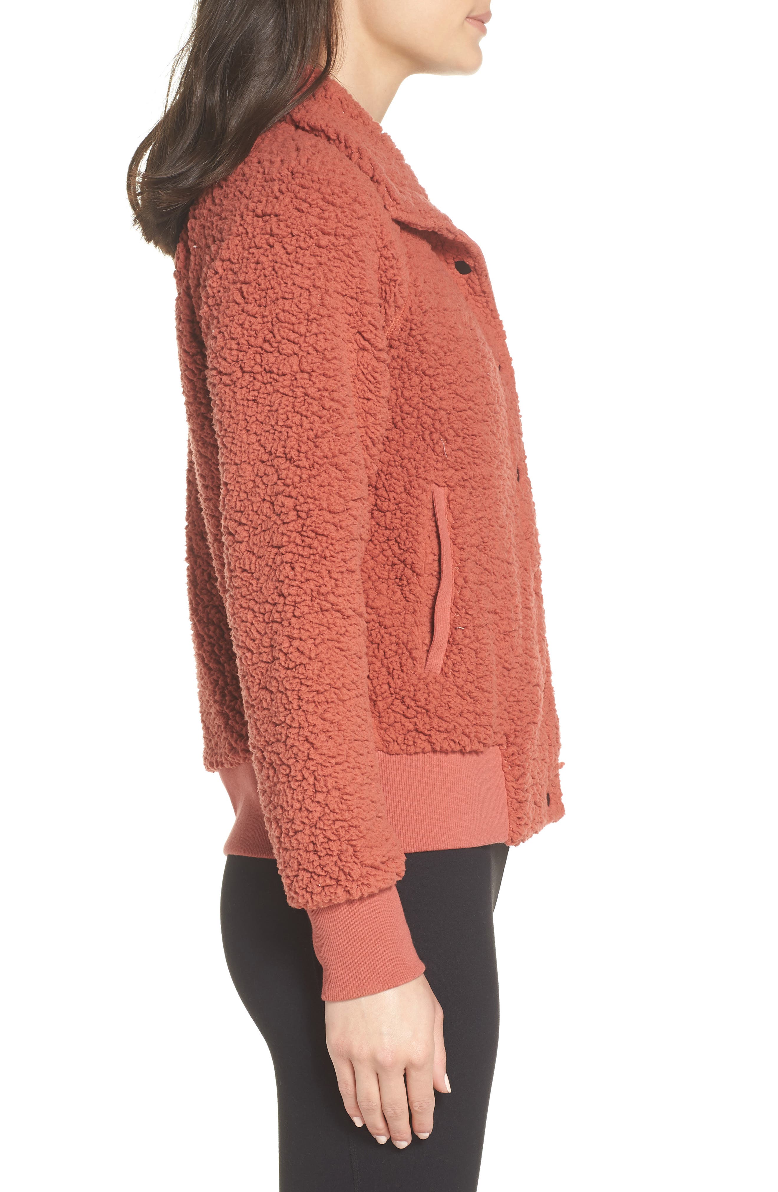 zella cozy up bomber jacket